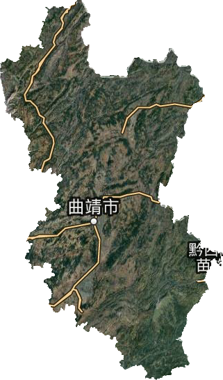 曲靖市衛(wèi)星圖