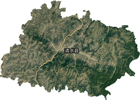 清水縣衛星圖