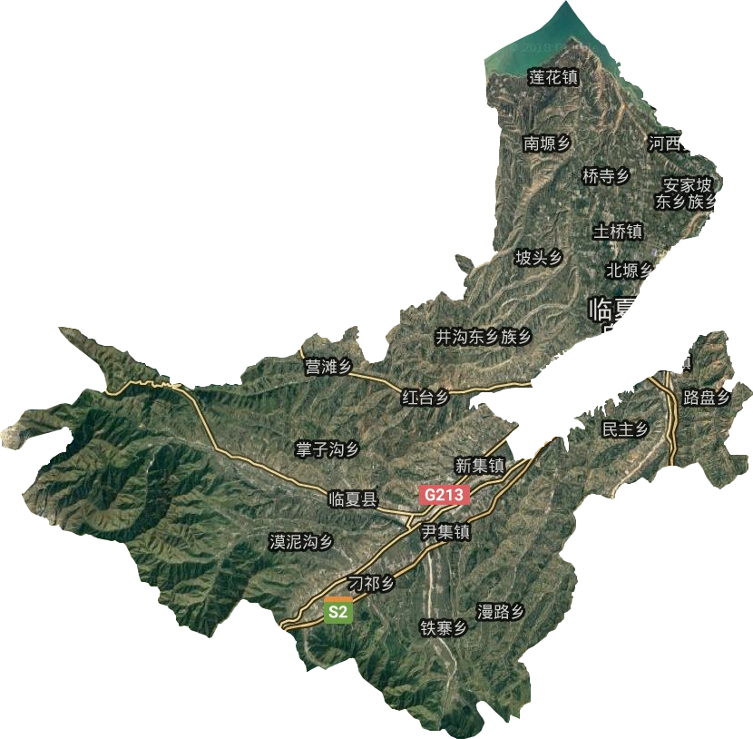 臨夏縣衛星圖