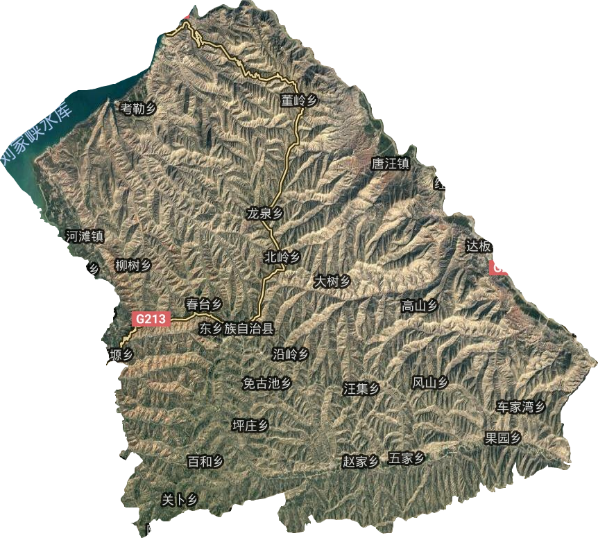 東鄉(xiāng)族自治縣衛(wèi)星圖