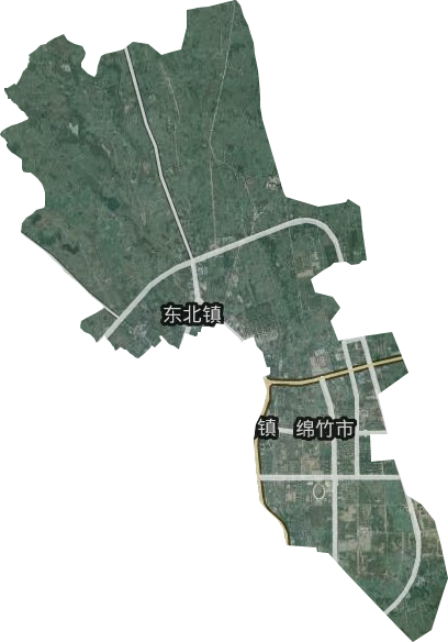 東北鎮衛星圖