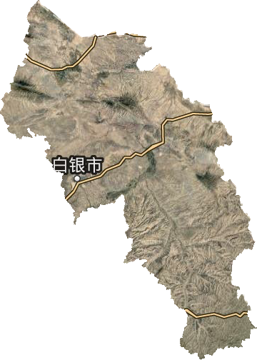 白銀市衛(wèi)星圖