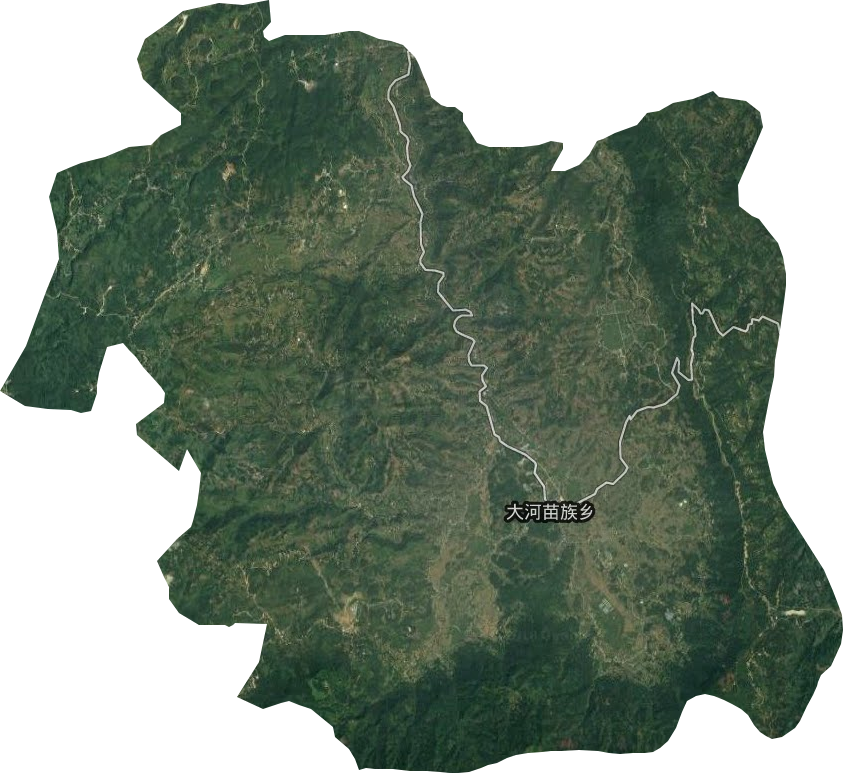 大河苗族鄉衛星圖