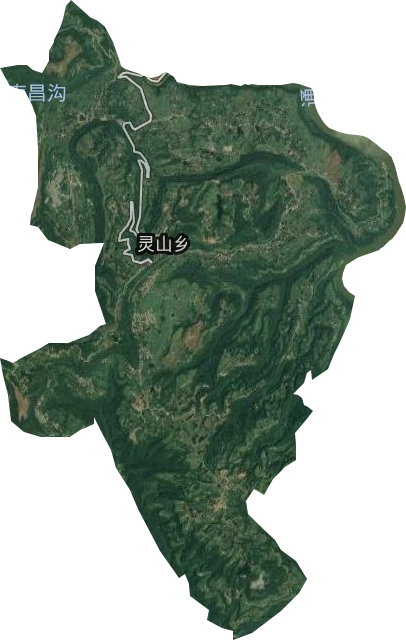靈山鎮衛星圖