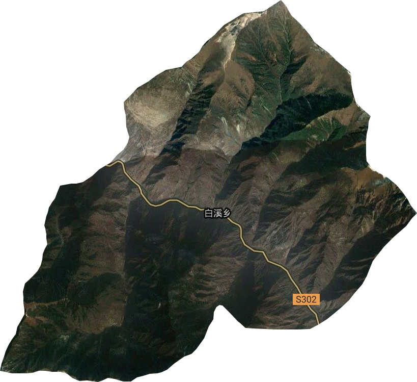 白溪鄉衛星圖