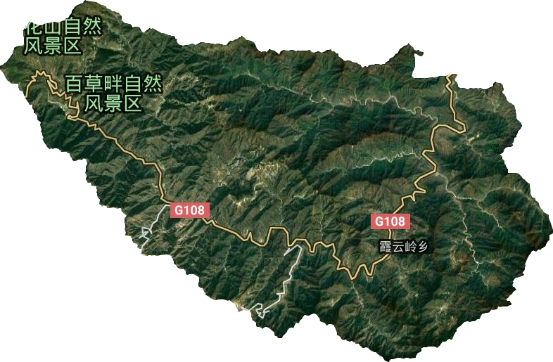霞云嶺鄉衛星圖