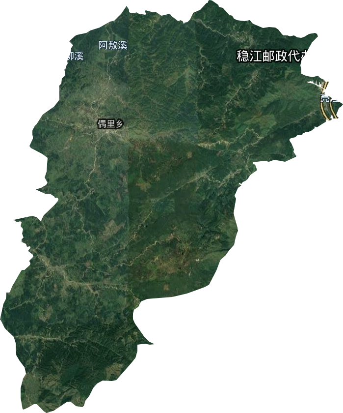 偶里鄉衛星圖