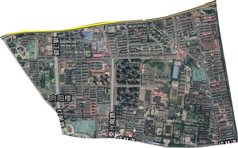 向陽樓街道衛星圖