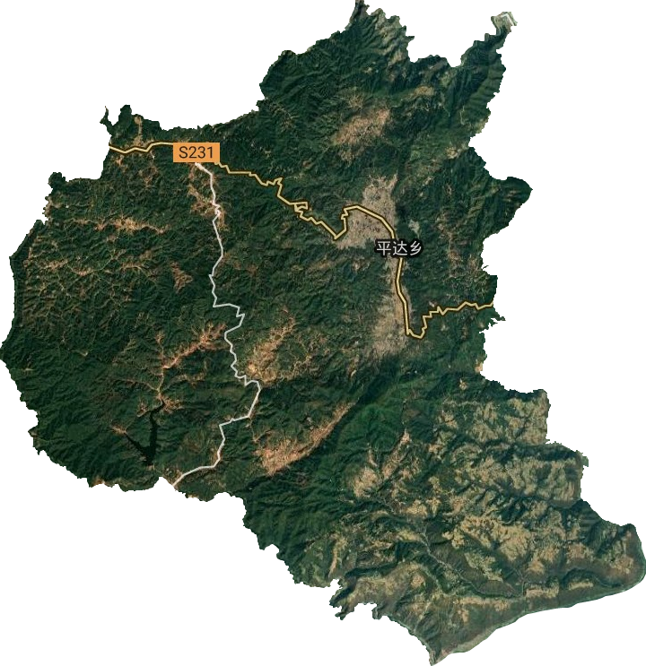 平達鄉衛星圖