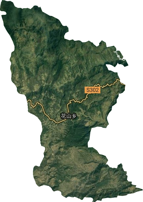 花山鄉(xiāng)衛(wèi)星圖