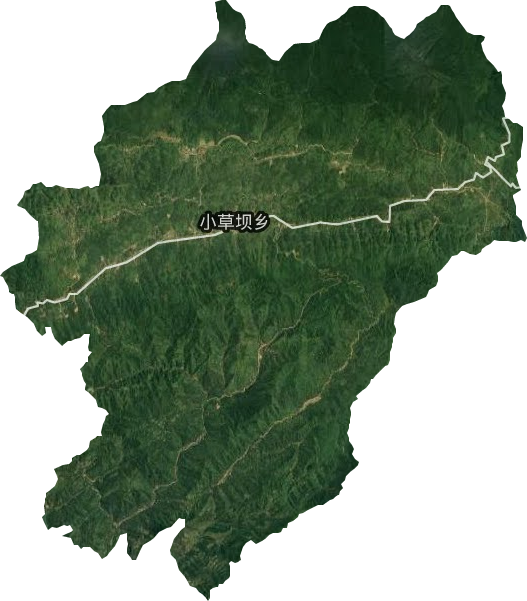 小草壩鎮(zhèn)衛(wèi)星圖
