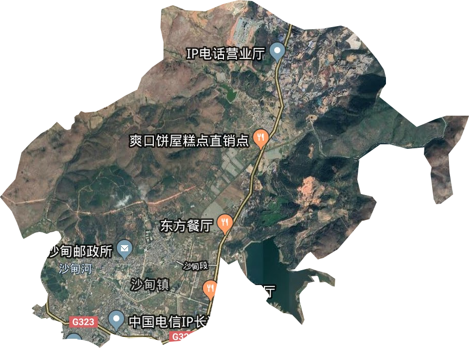 沙甸鎮衛星圖
