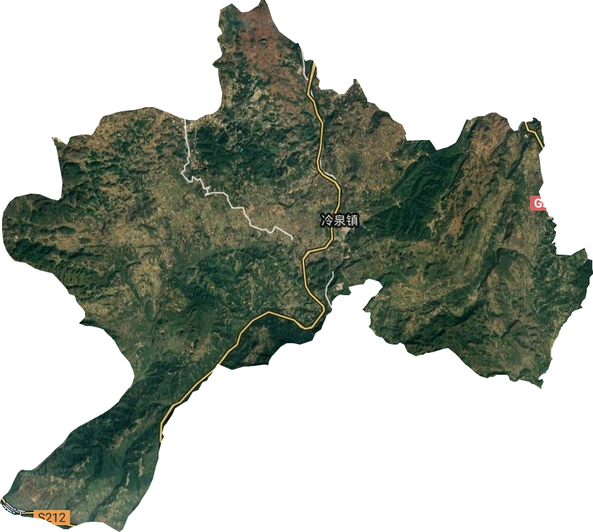 冷泉鎮衛星圖