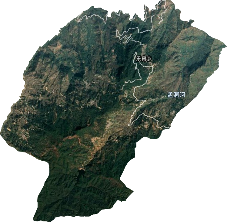 樂育鄉衛星圖