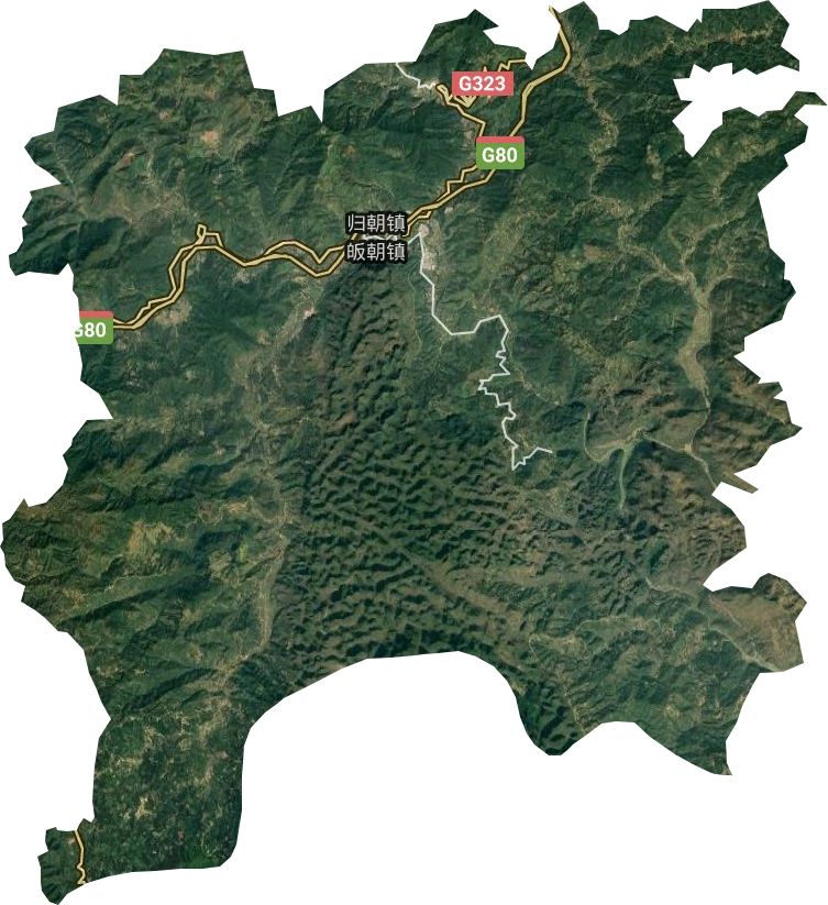 歸朝鎮衛星圖