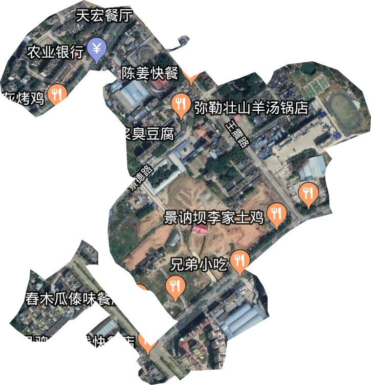 景洪農場衛星圖