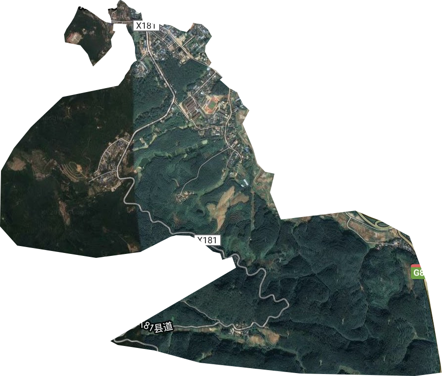 勐養農場衛星圖