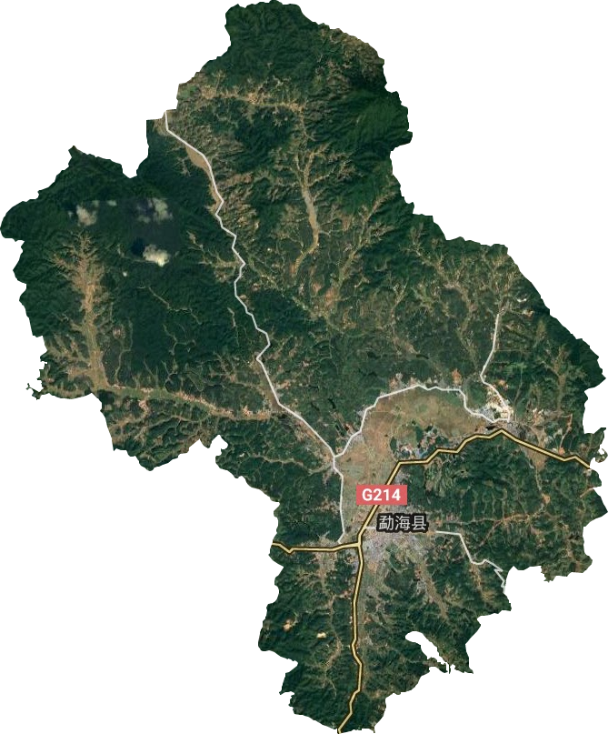 勐海鎮衛星圖