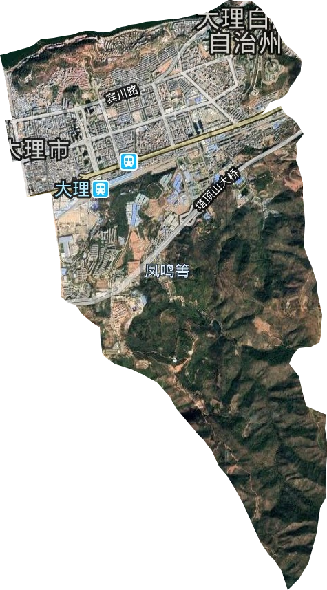 大理創(chuàng)新工業(yè)園區(qū)天井辦事處衛(wèi)星圖