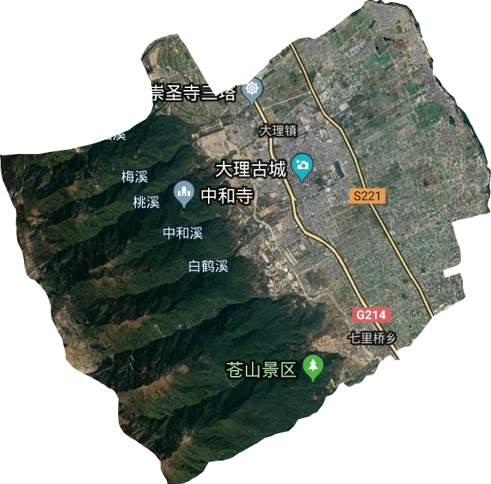 大理鎮衛星圖