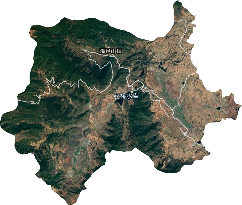雞足山鎮衛星圖