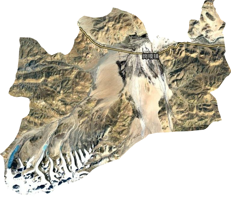 崗嘎鎮衛星圖