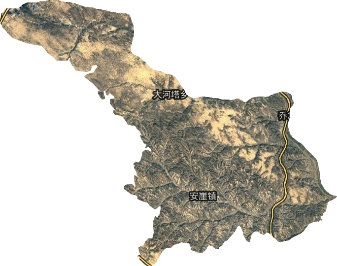 大河塌鄉(xiāng)衛(wèi)星圖