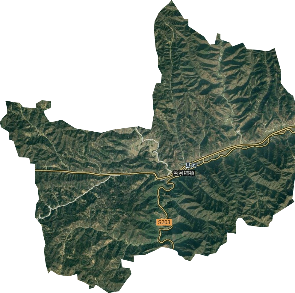 色河鋪鎮衛星圖