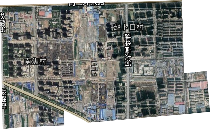 建華南街道衛星圖