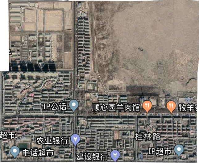 桂林路街道衛星圖