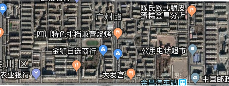 廣州路街道衛星圖