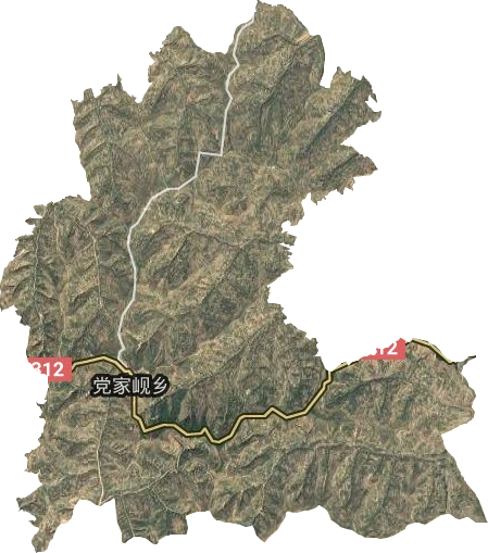 黨家峴鄉衛星圖