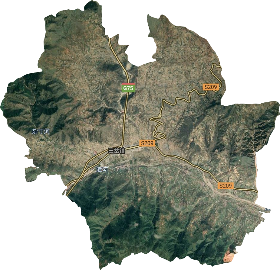 三岔鎮衛星圖