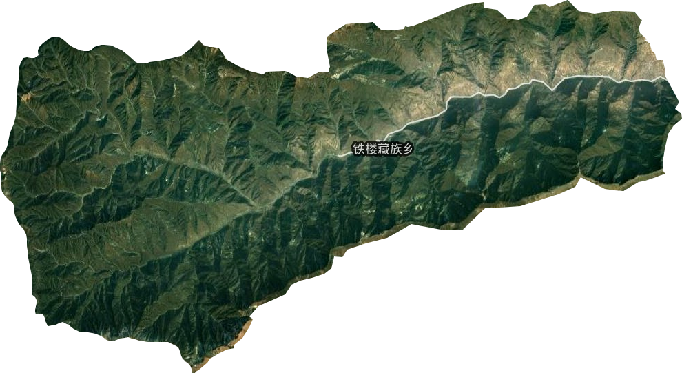 鐵樓藏族鄉衛星圖
