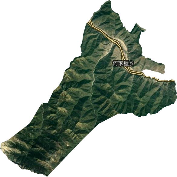 何家堡鄉衛星圖
