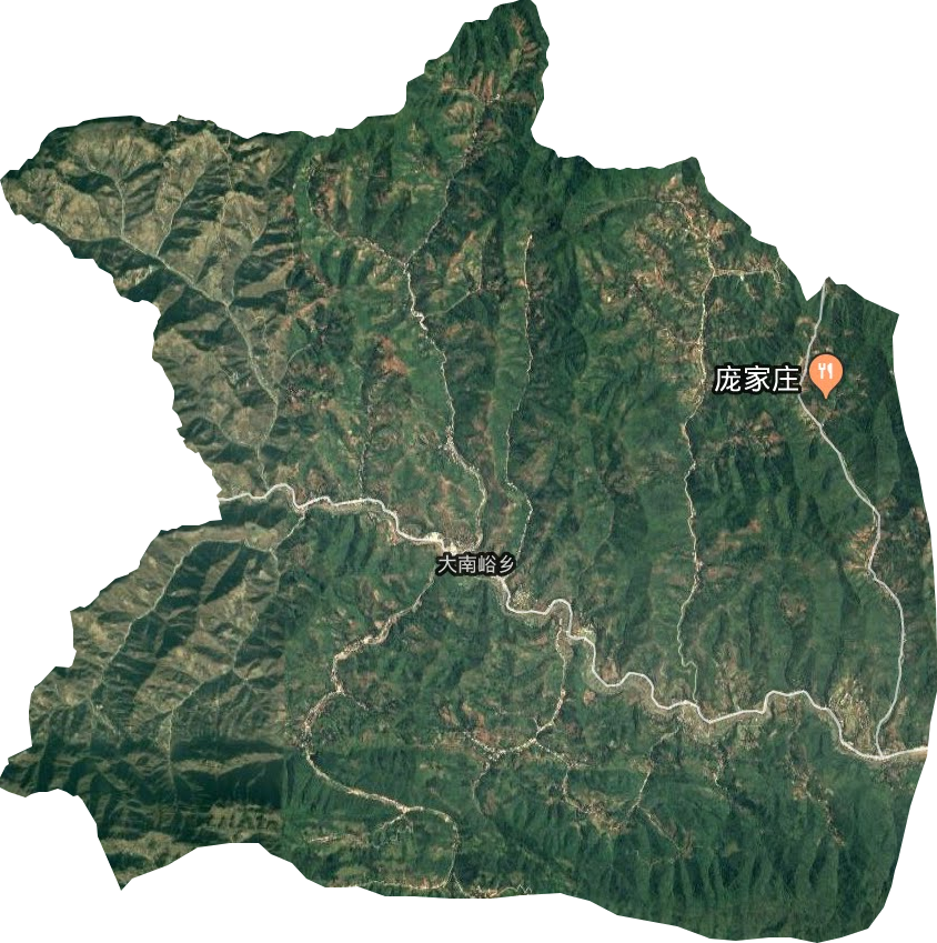 大南峪鄉衛星圖