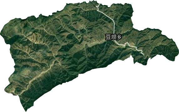 豆壩鄉衛星圖