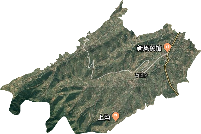 草灘鄉(xiāng)衛(wèi)星圖