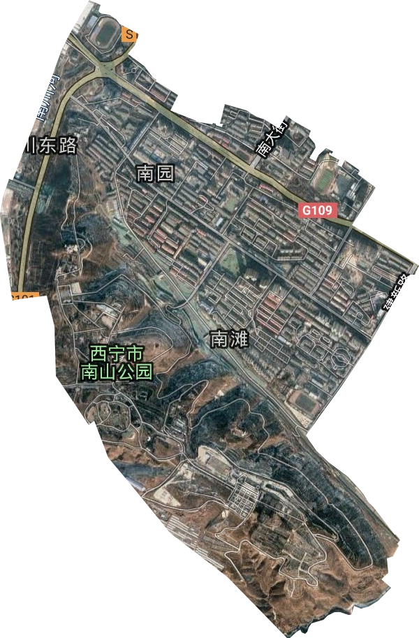 南灘街道衛星圖