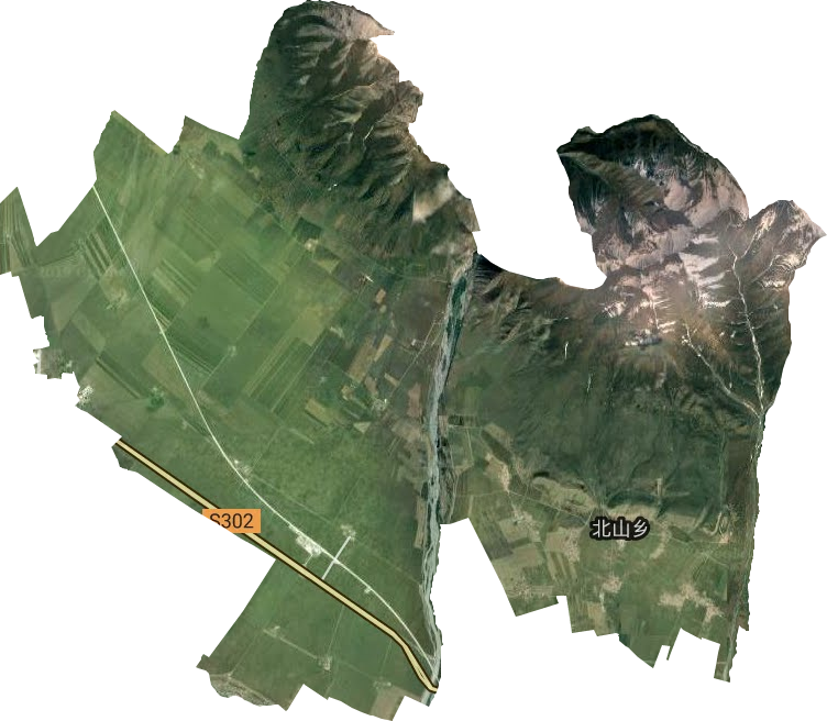 北山鄉衛星圖