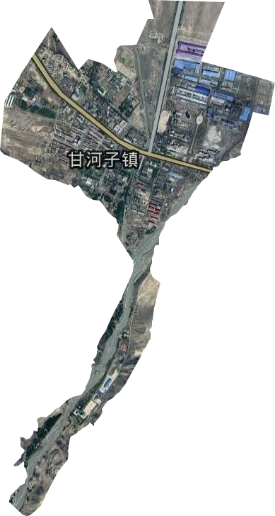 甘河子鎮(zhèn)衛(wèi)星圖