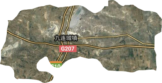 九連城鎮衛星圖