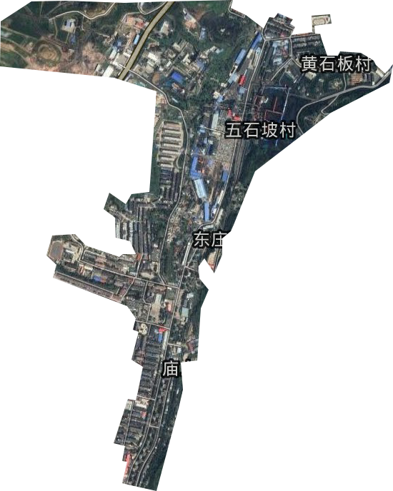 沙坪街道衛星圖