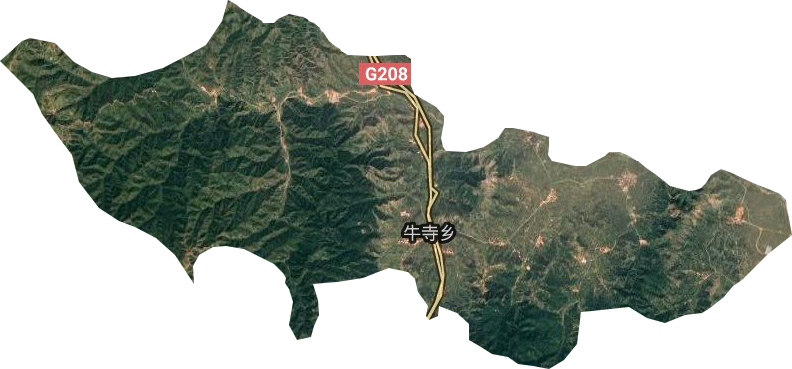 牛寺鄉衛星圖