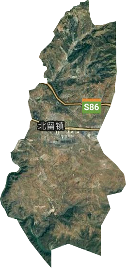 北留鎮衛星圖