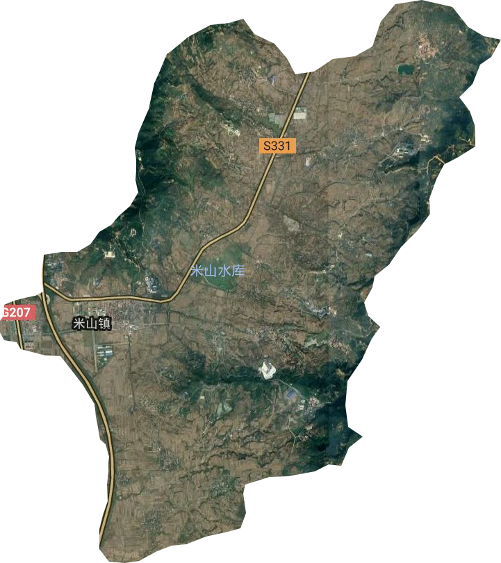 米山鎮(zhèn)衛(wèi)星圖