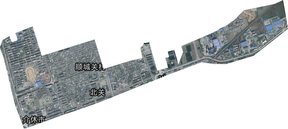 北關街道衛星圖