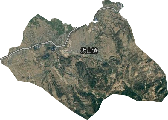 洪山鎮衛星圖