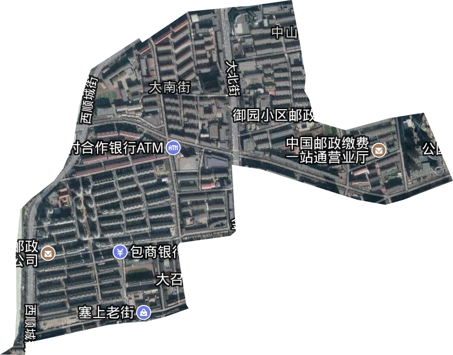大南街辦事處衛星圖