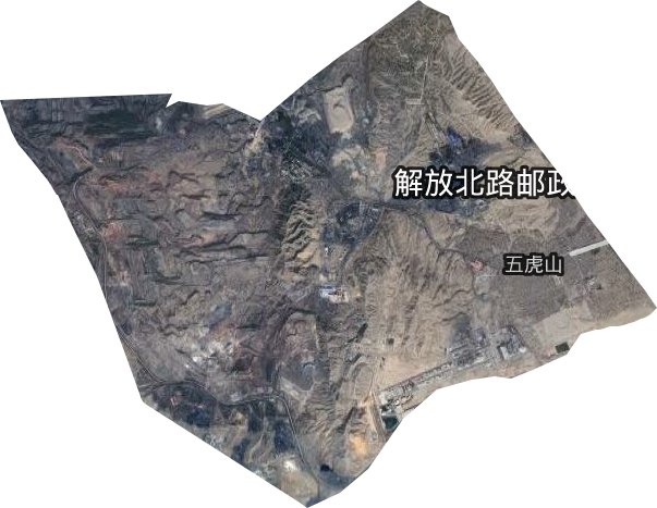 五虎山街道衛星圖
